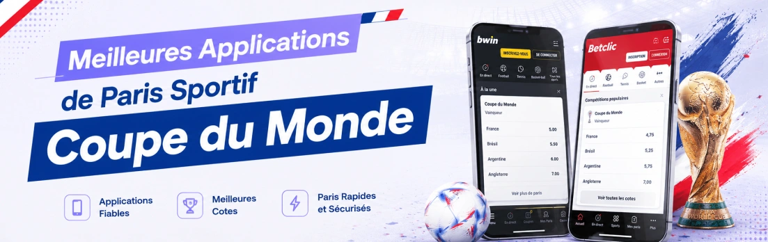 Meilleures Applications de Paris Sportif Coupe du Monde.