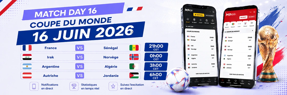 Coupe Du Monde 16 Juin 2026.