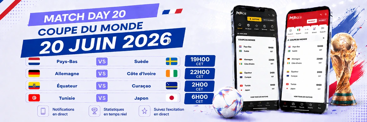 Coupe Du Monde 20 Juin 2026.